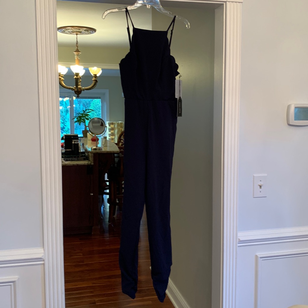 Max & Ash Nwt Blue Jumpsuit Size Large